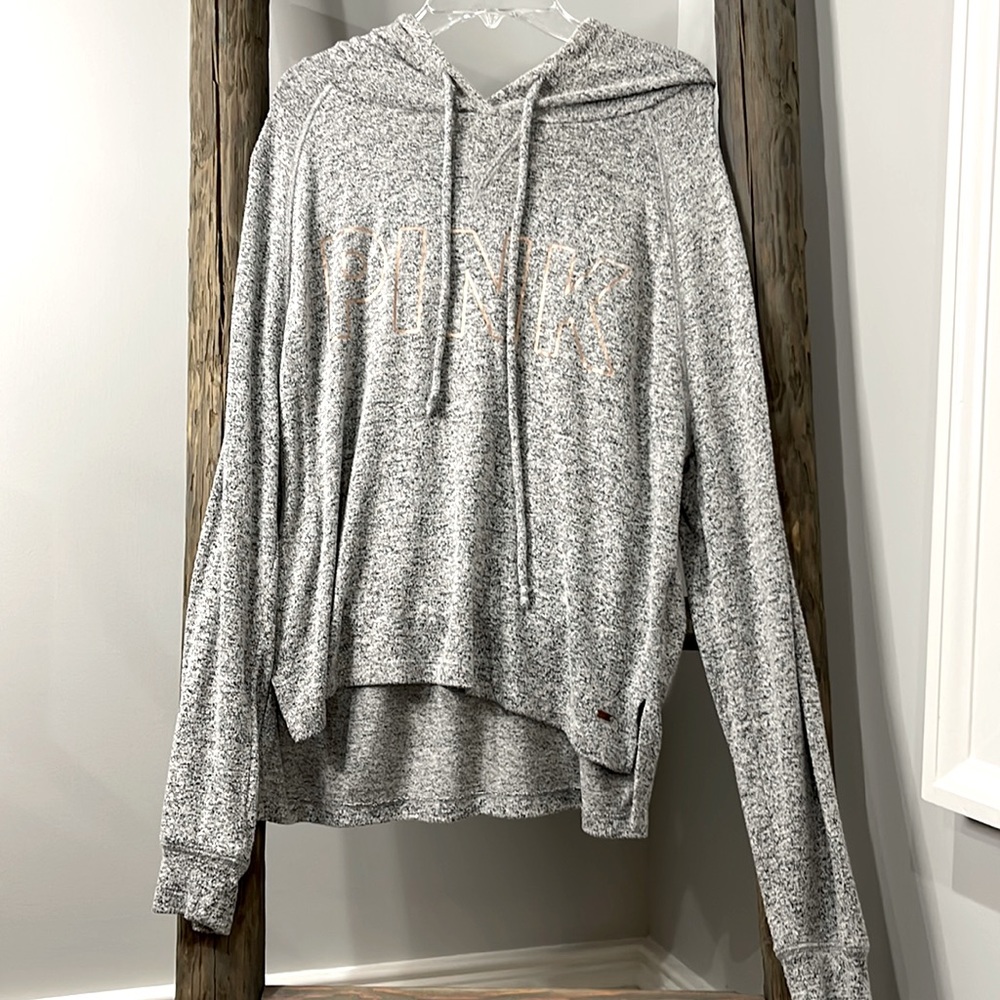 Gray pull over hoodie